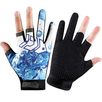 フリース裏地付きハイキング 3 本指グローブ